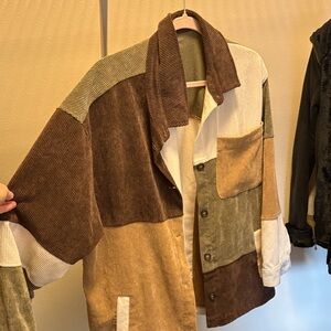 Ashley By 26 International Patchwork Corduroy Jacket